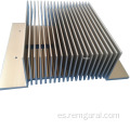 disipador de calor de aluminio de extrusión anodizado personalizado 6063